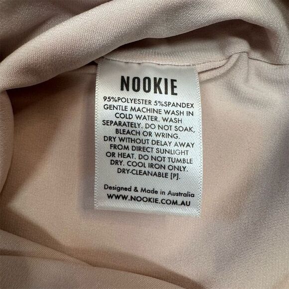 NWT Nookie Rendezvous Midi Dress Women's Size S Beige Square Neck - Picture 7 of 7